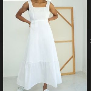 NWT Paloma Wool Laura Textured Cotton Dress